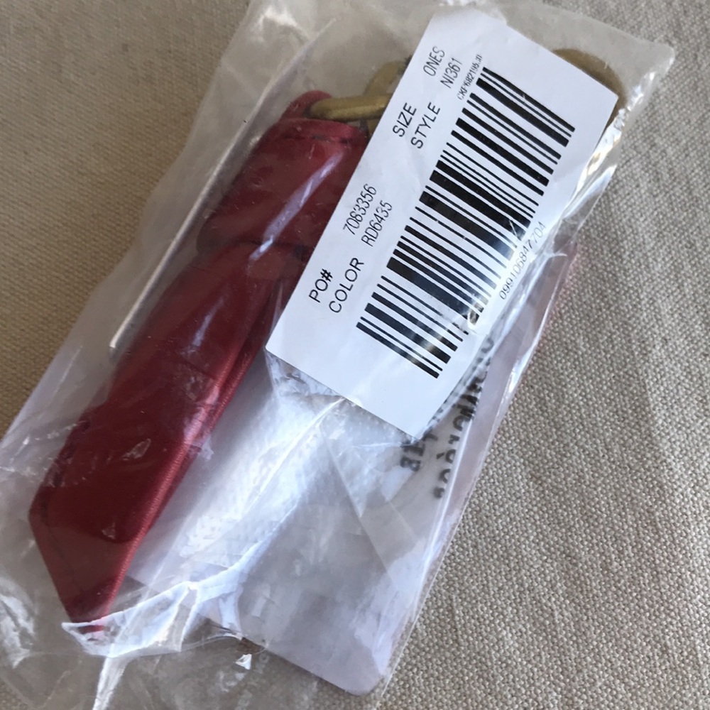 NWT Madewell RED leather THE SYDNEY KEY FOB THE SYDNEY KEY FOB - Picture 2 of 5